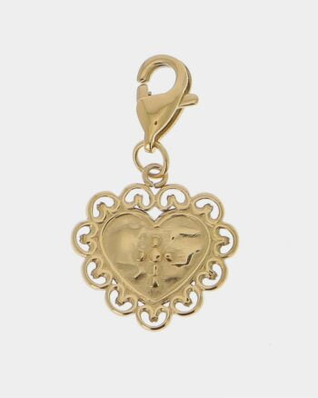 Pendentif Charms coeur dentelle
