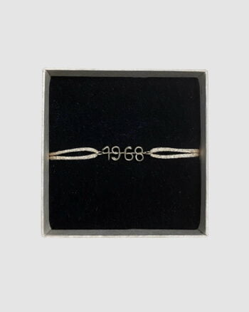 Bracelet Atelier Paulin Cordon Lurex doré 1968 gold filled 14 carats