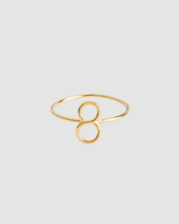 bague Numérologie 8 Atelier Paulin or jaune