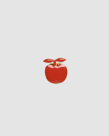 Pin’s Amelia coquelicot Titlee – bijou fantaisie pomme rouge en laiton doré