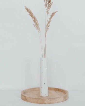 Vase Golden Dots en porcelaine fine avec pois dorés – Eulenschnitt