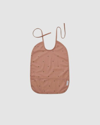 Bavoir imperméable Liewood – Tuscany rose – Poche récupératrice en polyester recyclé