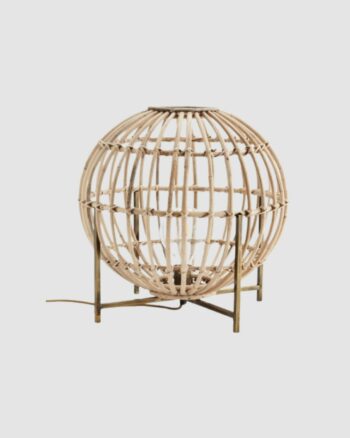 lampe à poser ronde bambou Madam Stoltz