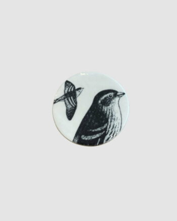Broche Hirondelle Stéphanie Cahorel en faïence artisanale