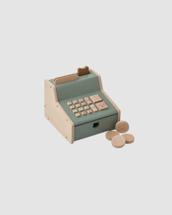 Caisse enregistreuse enfant Liewood Buck Faune Green en bois