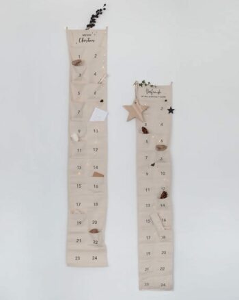 Calendrier de l’Avent tissu Merry Christmas