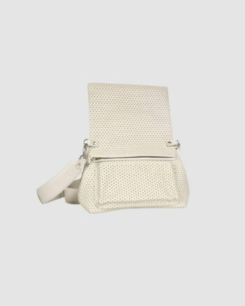 Vue du sac Module Perfo Crème de la marque Craie, rabat ouvert