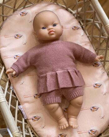 Babies - Ensemble Félicie - Tricot Rose Thé - Minikane