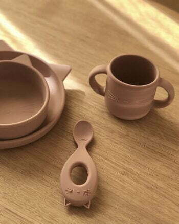 Vivi - Silicone Set - Cat - Dark Rose - Liewood