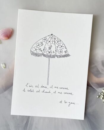 Carte - Parasol - Papillonnage