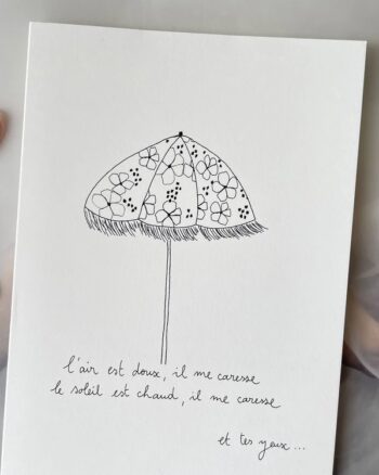 Carte - Parasol - Papillonnage