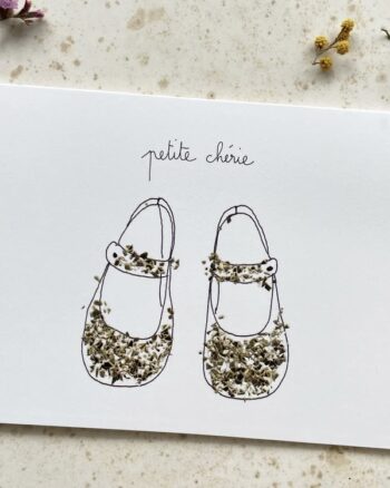 Carte - Petite Chérie - Papillonnage