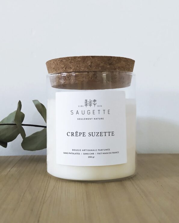 Bougie - Crêpe Suzette - 200g - Saugette