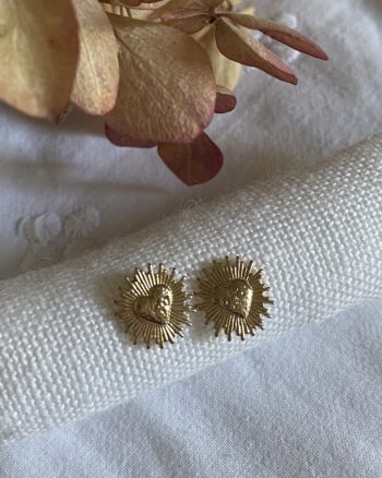 Boucles d'oreilles - Mon coeur - Plaqué Or