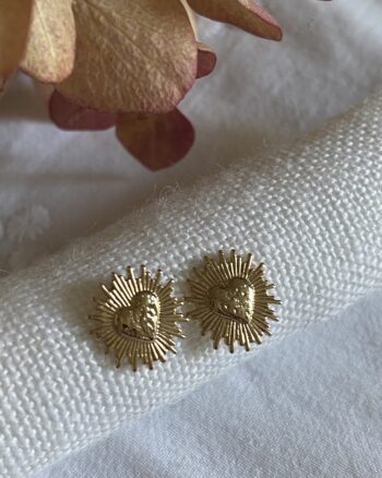 Boucles d'oreilles - Mon coeur - Plaqué Or