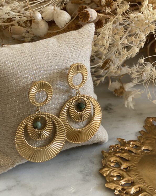 Boucles d'oreilles - Louka - Acier Inoxydable