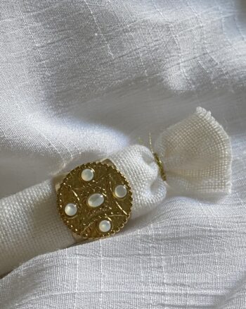 Bague - Garance - Blanche - Acier Inoxydable