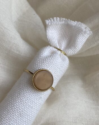 Bague - Constance - Rose - Acier Inoxydable