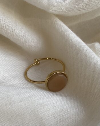 Bague - Constance - Rose - Acier Inoxydable