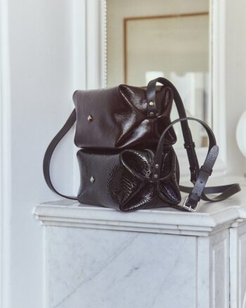Sac - Le Mini Sohna - Vernis Noir - Herbert Frère Soeur