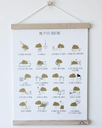 Affiche - Ma p'tite routine - Les Petites Hirondelles