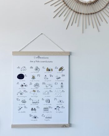 Affiche - Abécédaire des p'tits aventuriers - Les Petites Hirondelles