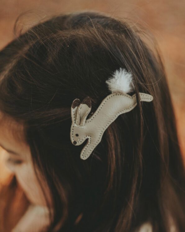 Barrette - Hoppe Hair Clip - Arctic Hare - Donsje
