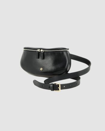 Herbert Frere Soeur La Guiard Velours Gansee Belt in Tobacco and Vernis Noir Tobacco and Vernis Noir / 85