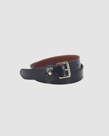 Ceinture - La Turenne - Vernis Noir - Herbert Frère Soeur