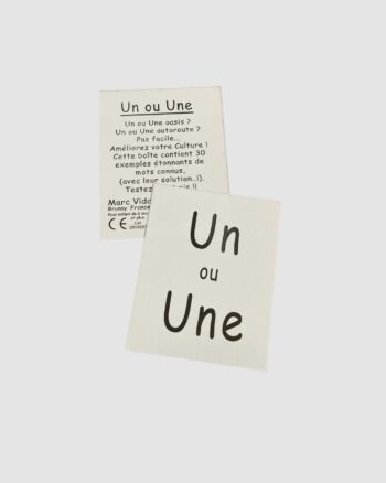 Cartes - Un ou une - Marc Vidal