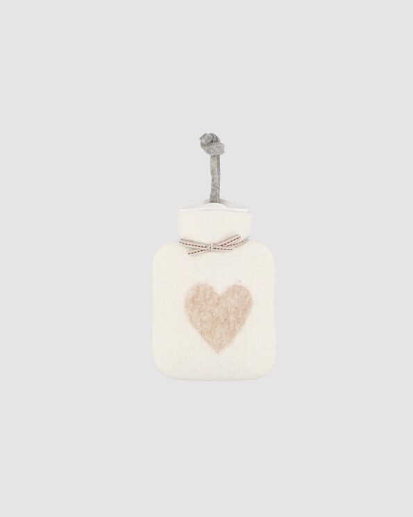 Bouillotte - Coeur Safari - Fond Blanc - Petit - Dorothee Lehnen