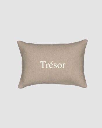 Petit coussin - Trésor - Ivoire - Bobbin & Tricot