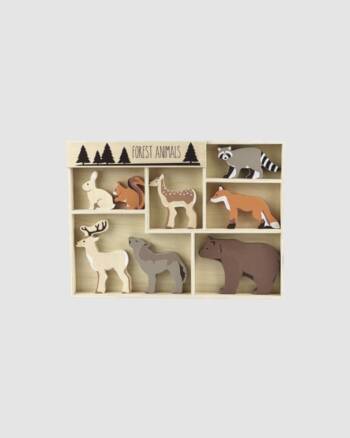 Set de 8 animaux - Forêt - Bois - Egmont Toys