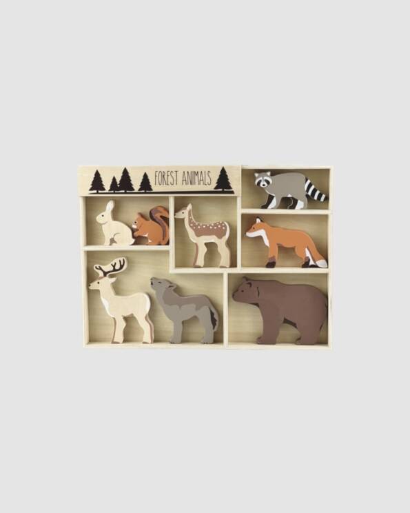 Set de 8 animaux - Forêt - Bois - Egmont Toys