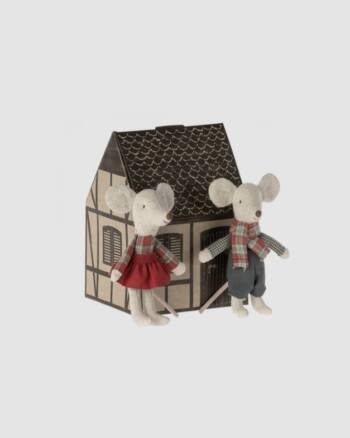 Souris - Jumeaux en hiver - Petit frère et petite soeur - Maileg