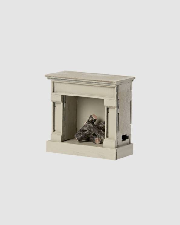 Miniature - Fireplace - White - Maileg