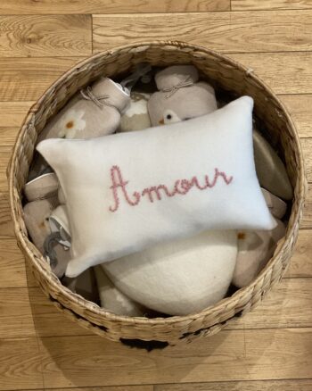 Petit coussin - Amour - Rose - Bobbin & Tricot
