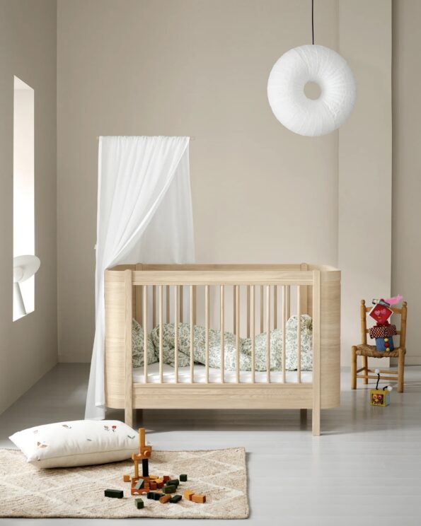 Lit bébé évolutif - Mini+ - Junior Kit Exclus - Chêne - Oliver Furniture