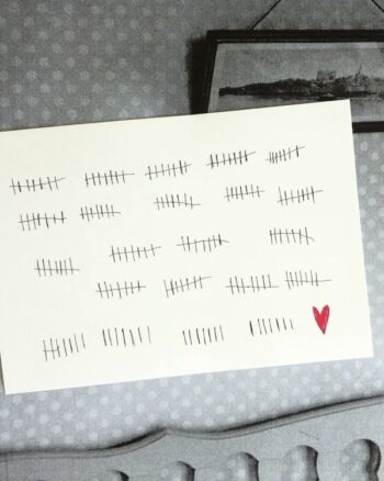 Carte - Tu me manques - Papillonnage