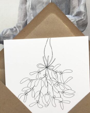 Carte - Voeux Gui - Papillonnage