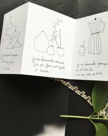 Carte accordéon - Interrogation - Papillonnage