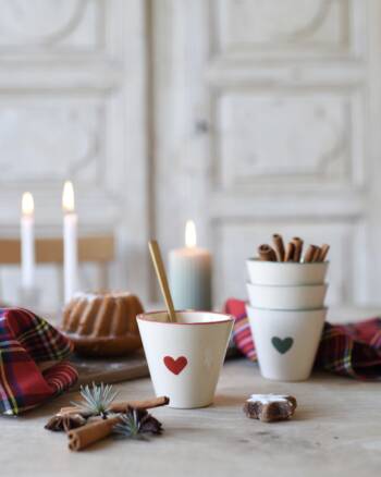 Tasse - Expresso - Coeur rouge - Maison Roussot