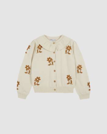 Cardigan - Fleurs Caramel - Femme - Émile et Ida