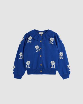 Cardigan - Fleurs Saphir - Femme - Émile et Ida