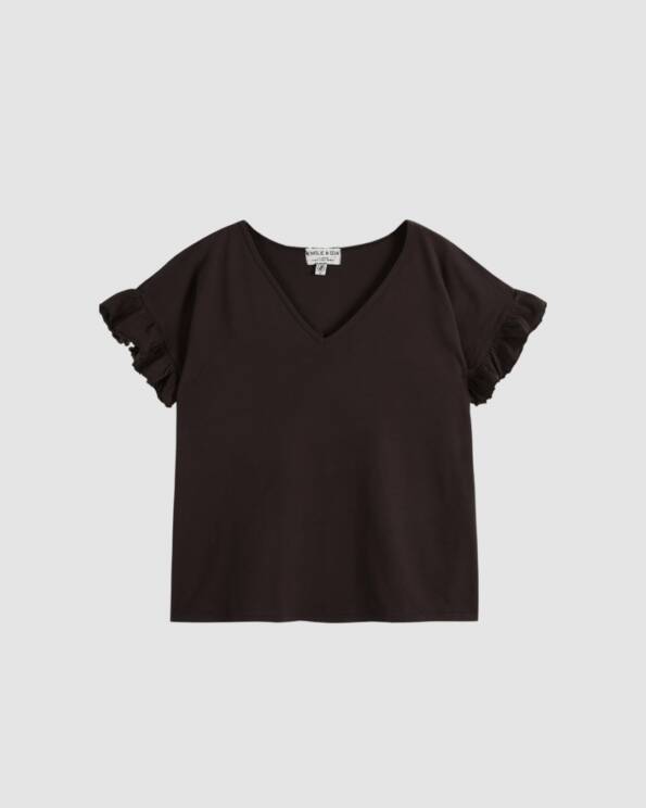 Tee-shirt - Bitume - Coton Bio - Femme - Émile et Ida