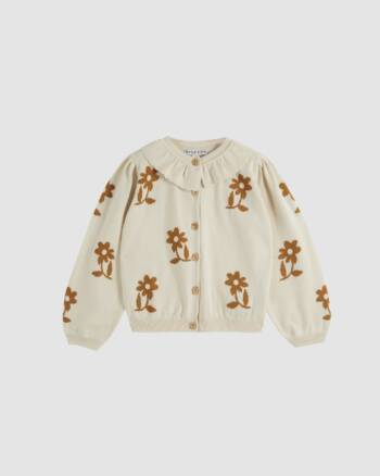 Cardigan - Fleurs - Bicolore Caramel - Bébé et Enfant - Émile et Ida