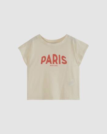 Tee-shirt - Paris - Coton Bio - Écru - Enfant - Émile et Ida