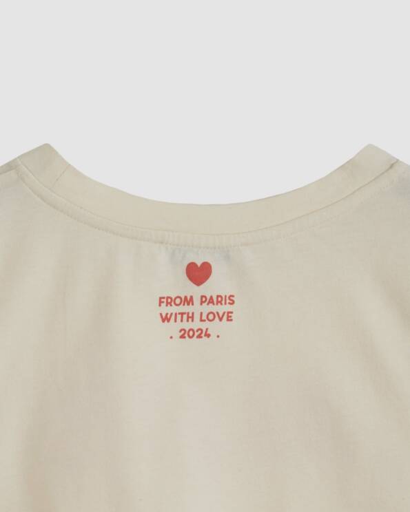 Tee-shirt - Paris - Coton Bio - Écru - Enfant - Émile et Ida