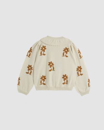 Cardigan - Fleurs - Bicolore Caramel - Bébé et Enfant - Émile et Ida