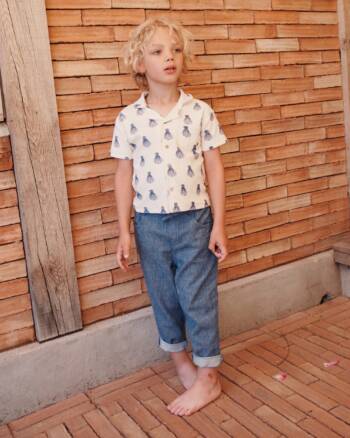 Pantalon - Lin Indigo - Bébé et Enfant - Émile et Ida